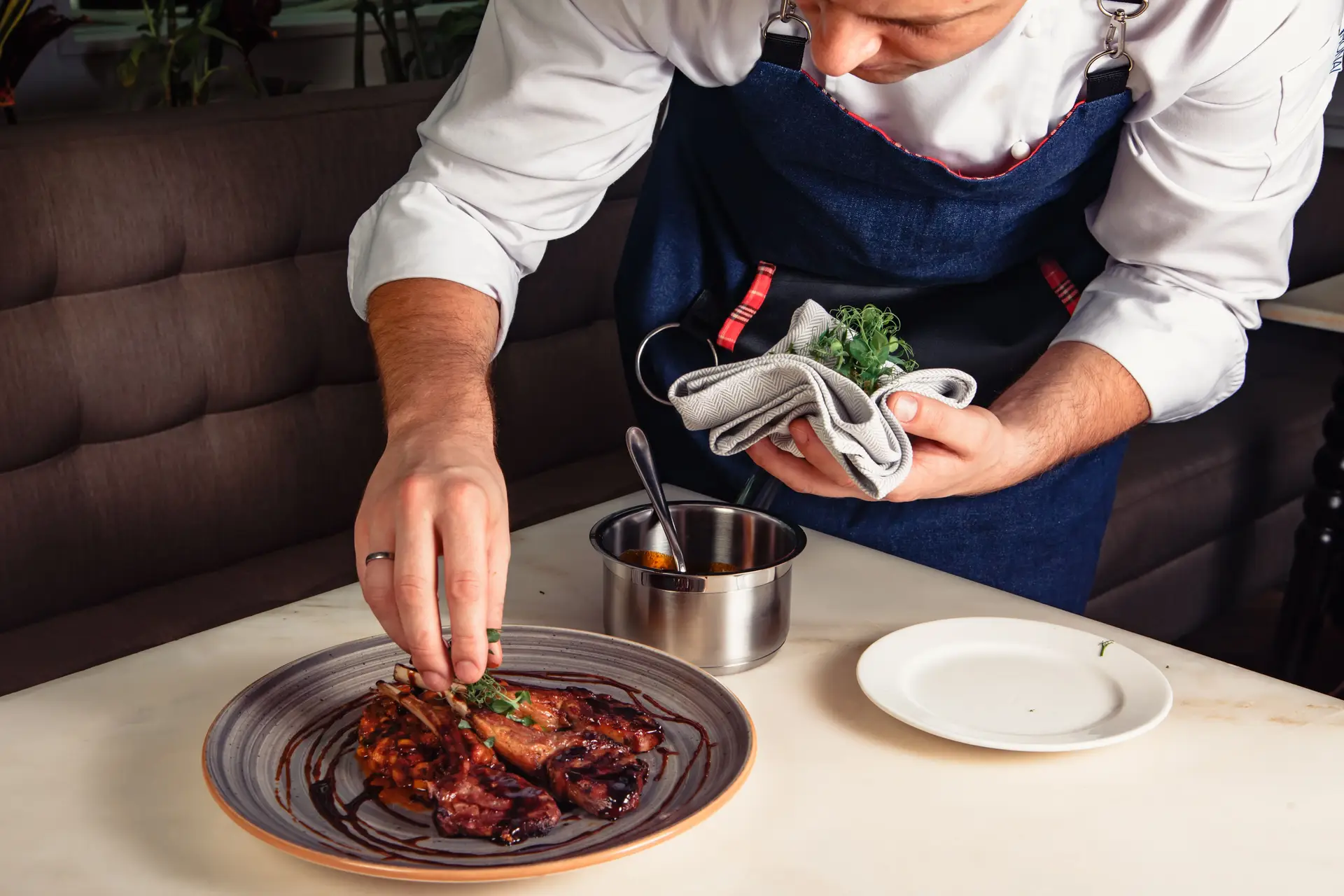 Chef Preparing Food